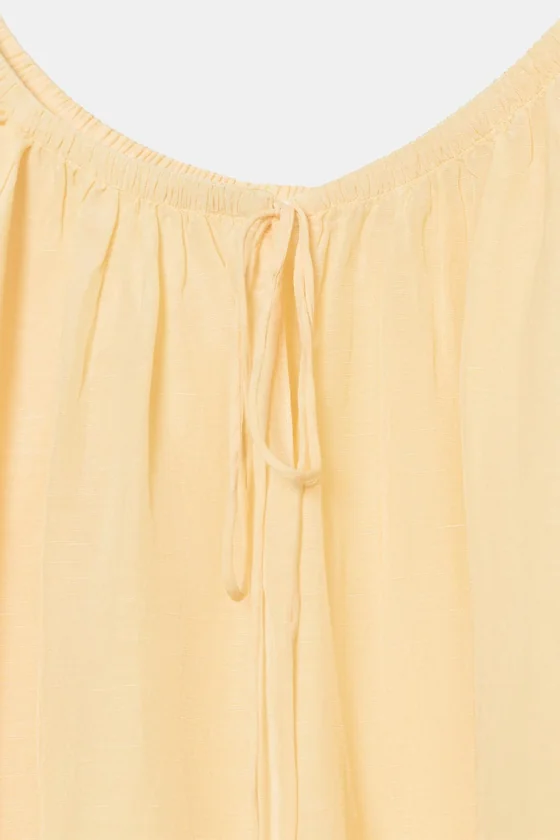 БЛУЗА ИЗ ЛЬНА — коллекция Zara «ZW»