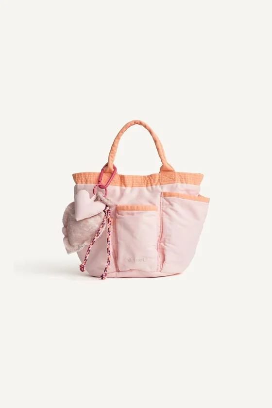 Хлопковая сумка с большим карманом zara