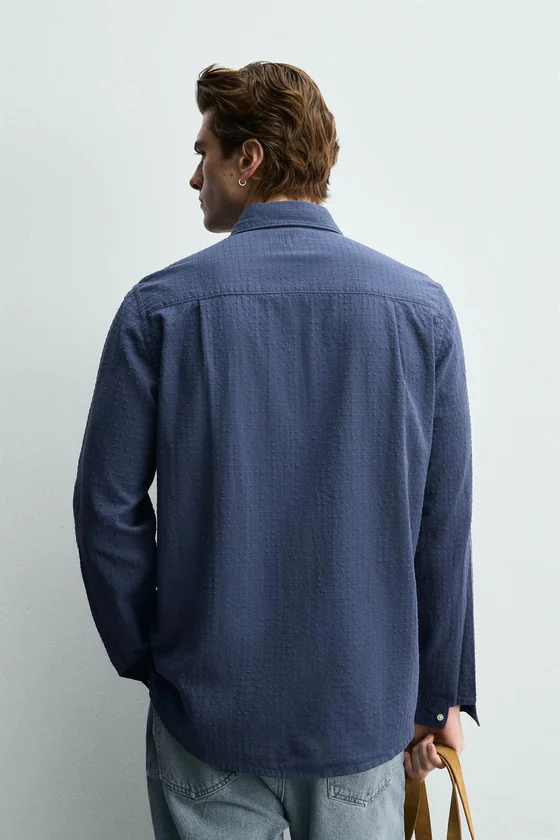 РУБАШКА JACQUARD В КЛЕТКУ