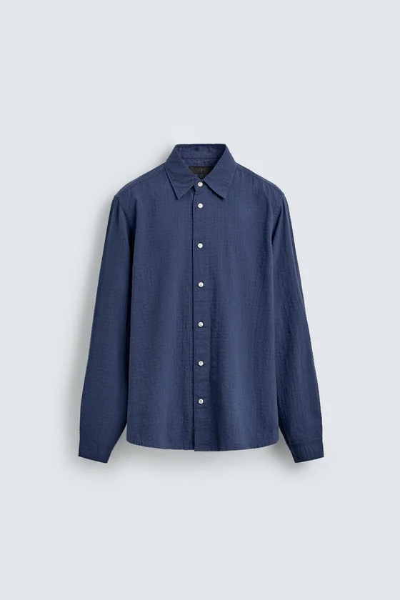 РУБАШКА JACQUARD В КЛЕТКУ
