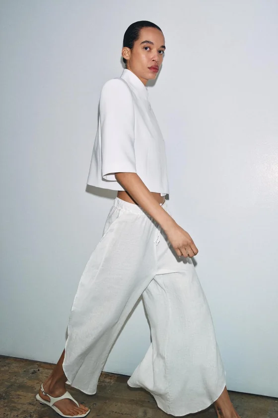 УКОРОЧЕННЫЙ БЛЕЙЗЕР С КОРОТКИМИ РУКАВАМИ — коллекция Zara «ZW»
