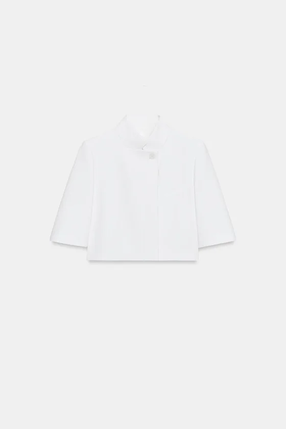 УКОРОЧЕННЫЙ БЛЕЙЗЕР С КОРОТКИМИ РУКАВАМИ — коллекция Zara «ZW»