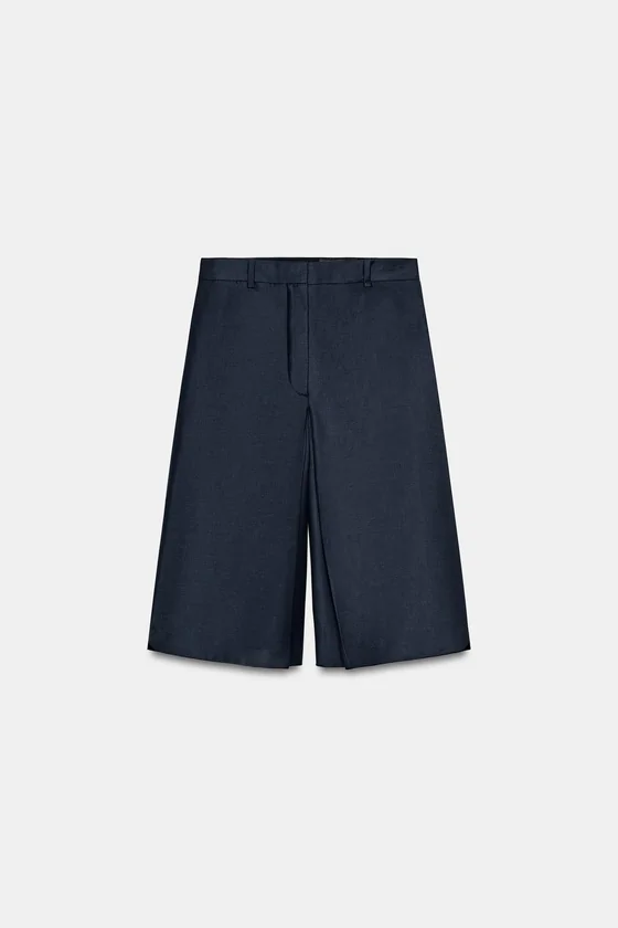 ДЛИННЫЕ ШОРТЫ ИЗ СМЕСОВОЙ ШЕРСТИ — коллекция Zara «ZW»