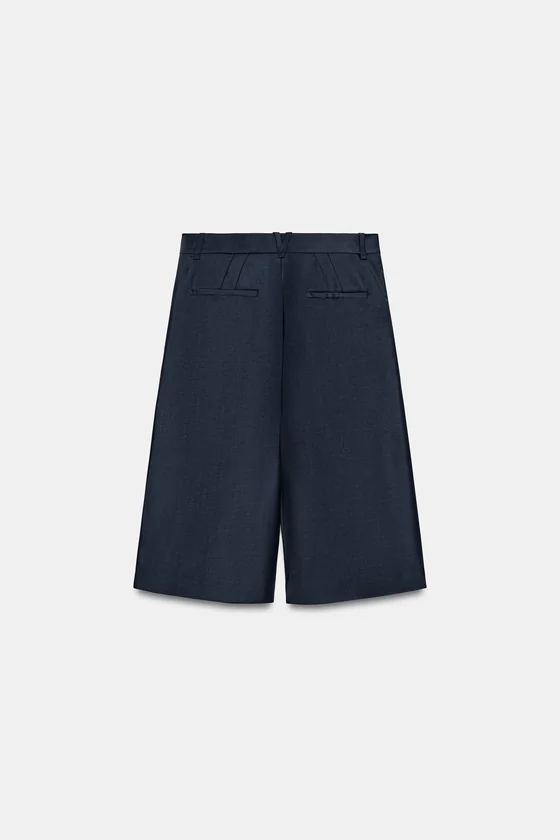 ДЛИННЫЕ ШОРТЫ ИЗ СМЕСОВОЙ ШЕРСТИ — коллекция Zara «ZW»