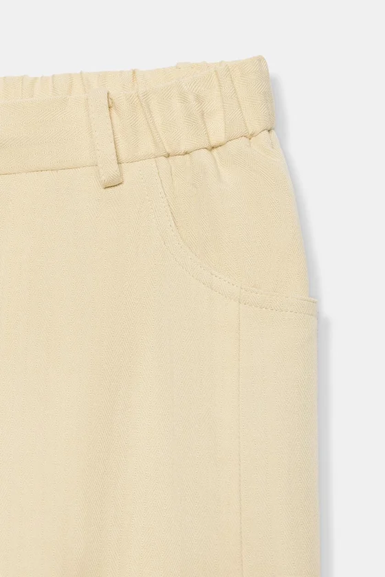БРЮКИ ИЗ ТКАНИ «ЁЛОЧКА» — коллекция Zara «ZW»