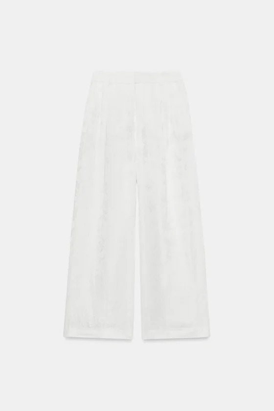 ЖАККАРДОВЫЕ БРЮКИ — коллекция Zara «ZW» лимитированная серия