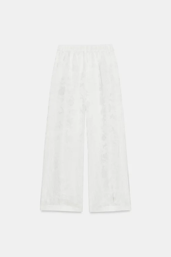 ЖАККАРДОВЫЕ БРЮКИ — коллекция Zara «ZW» лимитированная серия