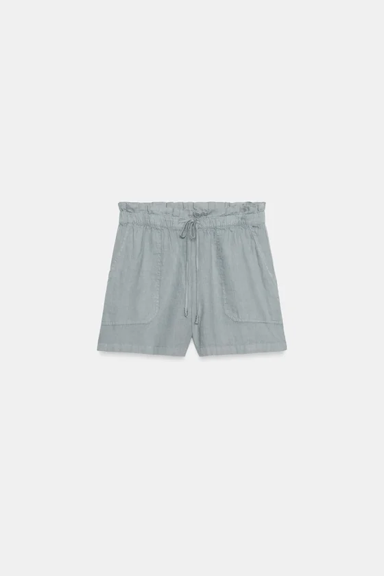 ЛЬНЯНЫЕ ШОРТЫ — коллекция Zara «ZW»