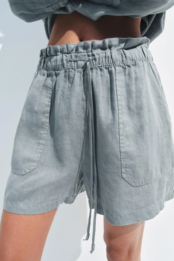 ЛЬНЯНЫЕ ШОРТЫ — коллекция Zara «ZW»