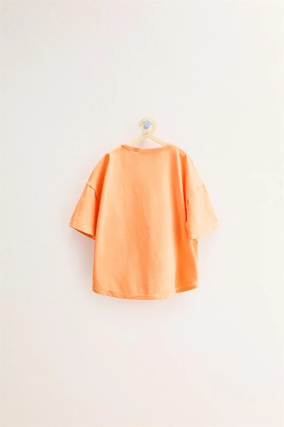 Zara «Timeless» - ОДНОТОННАЯ ХЛОПКОВАЯ ФУТБОЛКА