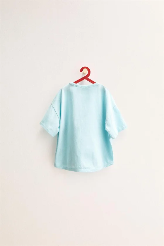 Zara «Timeless» - ОДНОТОННАЯ ХЛОПКОВАЯ ФУТБОЛКА