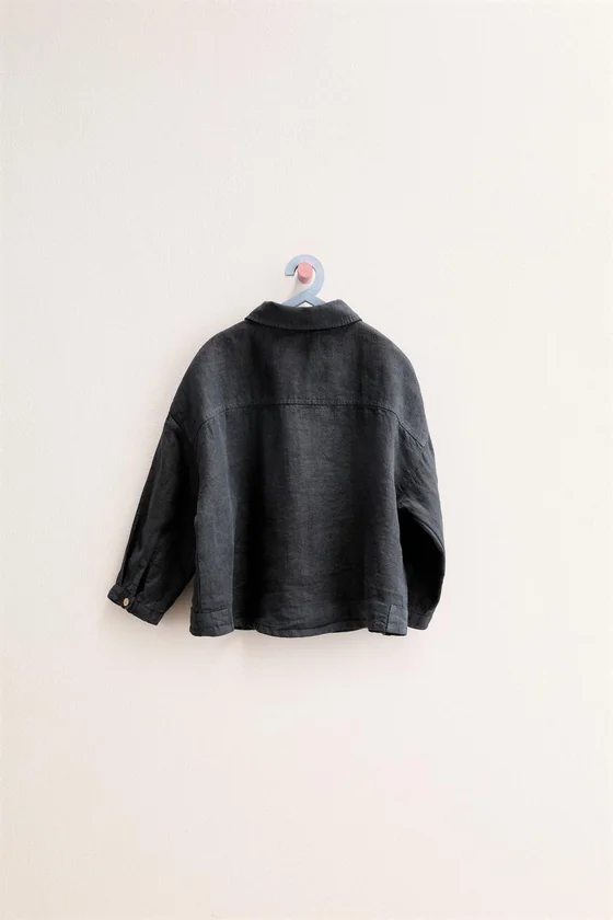 Zara «Timeless» — КУРТКА-РУБАШКА ИЗ 100% ЛЬНА