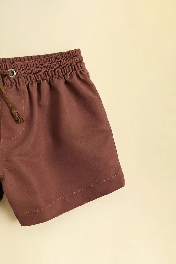 Zara «Timeless» - ОДНОТОННЫЕ ПЛАВКИ-БЕРМУДЫ