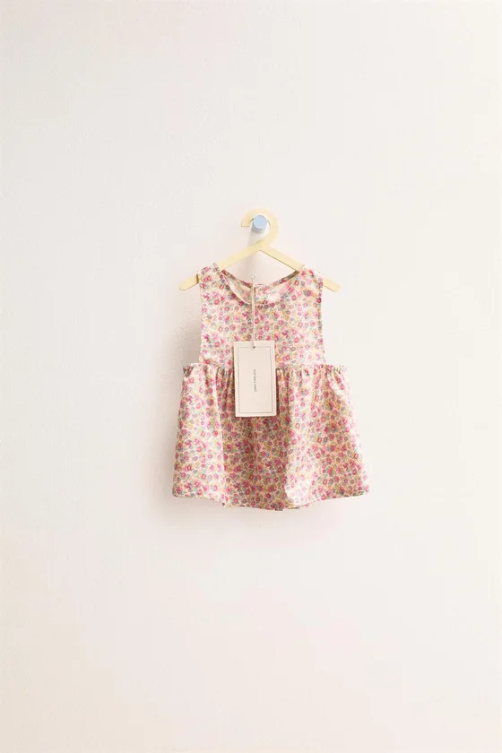 Zara «Timeless» — ЛЬНЯНОЙ ТОП С ЦВЕТОЧНЫМ ПРИНТОМ