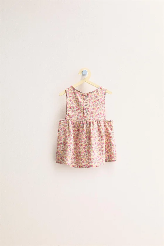 Zara «Timeless» — ЛЬНЯНОЙ ТОП С ЦВЕТОЧНЫМ ПРИНТОМ