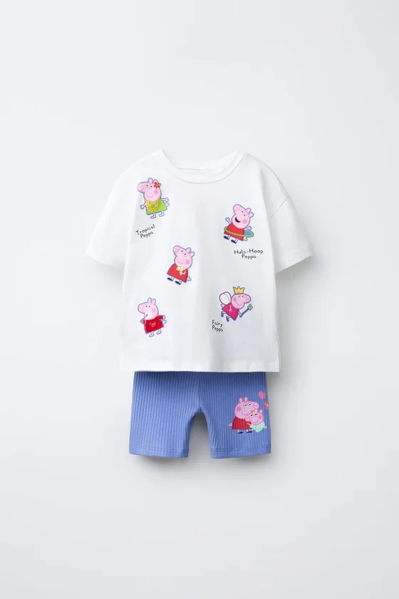 КОМПЛЕКТ ИЗ ФУТБОЛКИ И ЛЕГИНСОВ-ВЕЛОСИПЕДОК PEPPA PIG ™