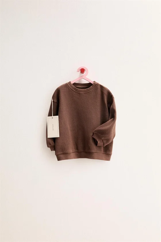 Zara «Timeless» - ТОЛСТОВКА ВАФЕЛЬНОГО ПЕРЕПЛЕТЕНИЯ