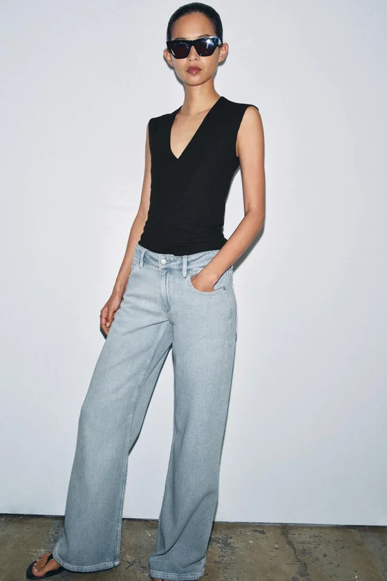 ДЖИНСЫ  С НИЗКОЙ ПОСАДКОЙ — коллекция Zara «ZW»