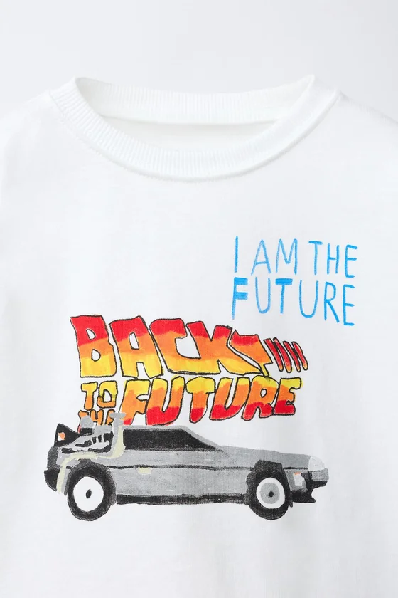 ФУТБОЛКА С ИЛЛЮСТРАЦИЕЙ «НАЗАД В БУДУЩЕЕ» X DYLAN´S T-SHIRT CLUB X ZARA