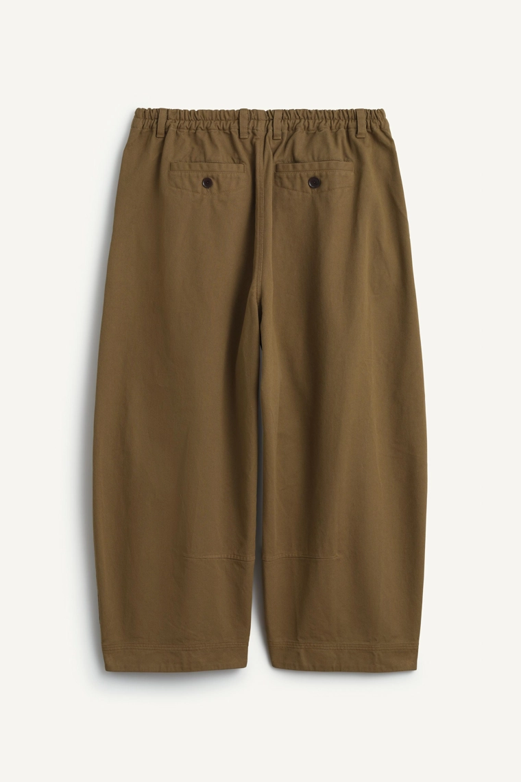 Брюки с завышенной талией balloon cropped