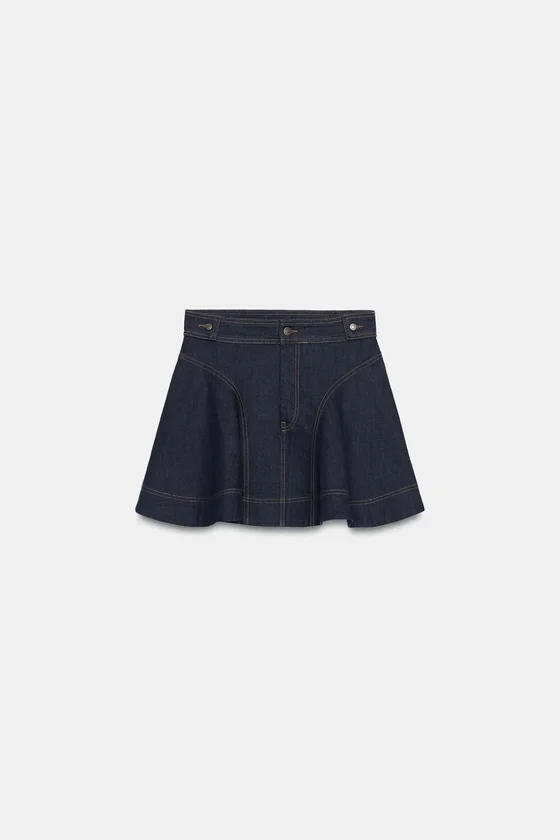 КОРОТКАЯ ДЖИНСОВАЯ ЮБКА — коллекция Zara «ZW»