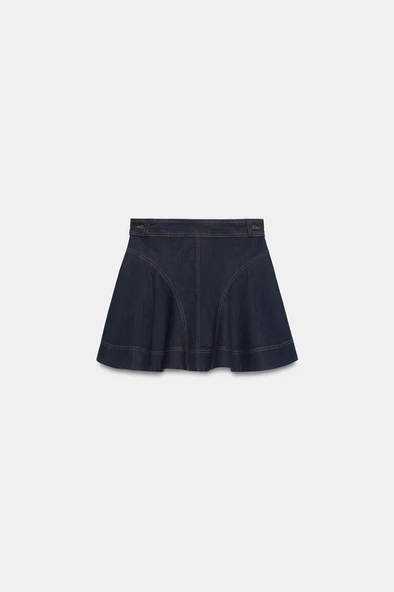 КОРОТКАЯ ДЖИНСОВАЯ ЮБКА — коллекция Zara «ZW»