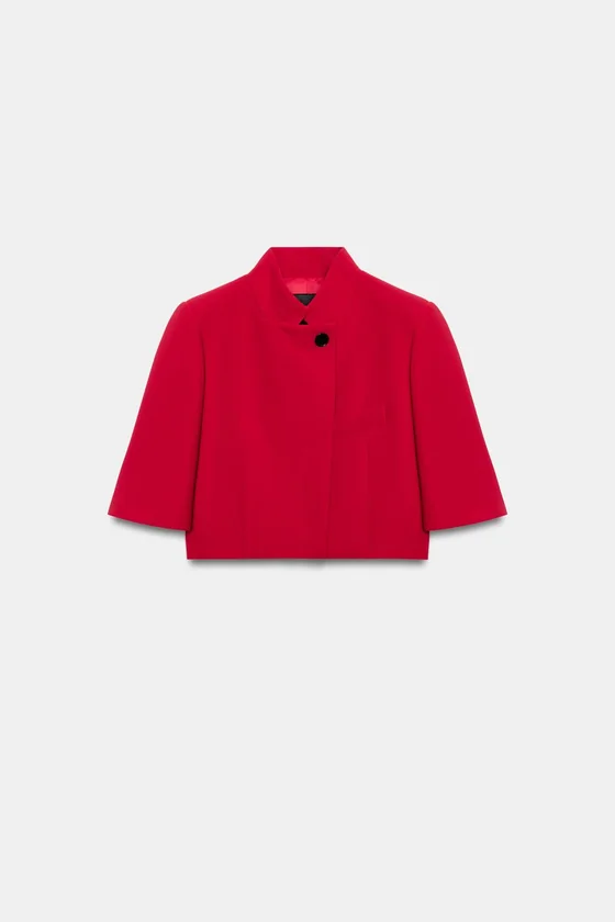 УКОРОЧЕННЫЙ БЛЕЙЗЕР С КОРОТКИМИ РУКАВАМИ — коллекция Zara «ZW»