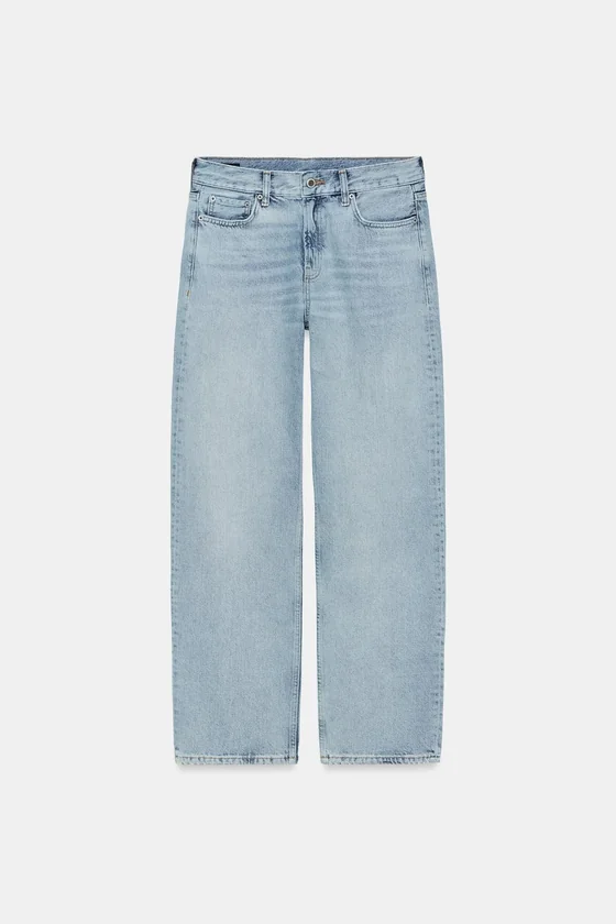 ДЖИНСЫ ПРЯМОГО КРОЯ С НИЗКОЙ ПОСАДКОЙ — коллекция Zara «ZW»