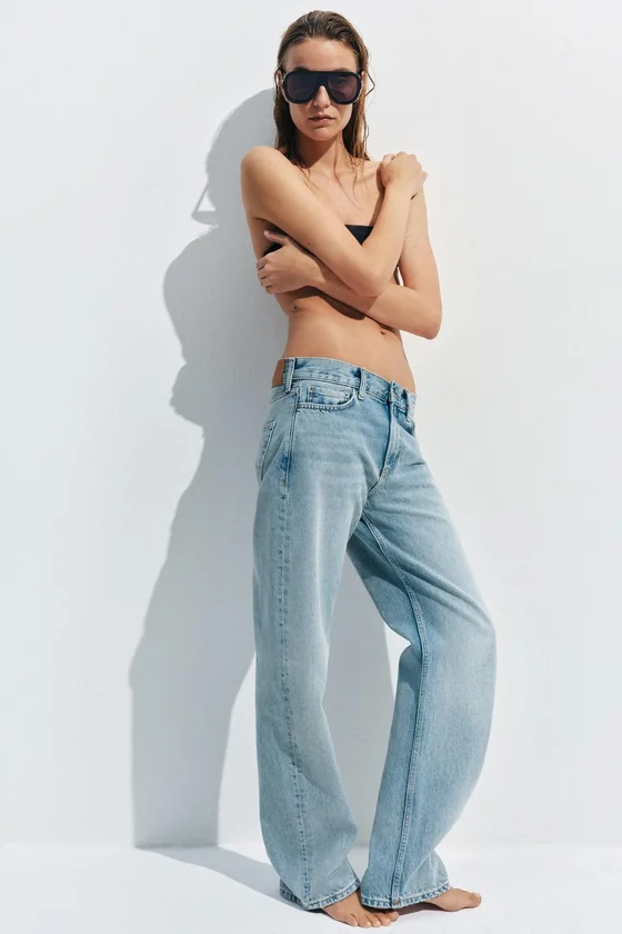 ДЖИНСЫ ПРЯМОГО КРОЯ С НИЗКОЙ ПОСАДКОЙ — коллекция Zara «ZW»