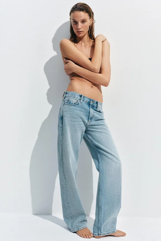 ДЖИНСЫ ПРЯМОГО КРОЯ С НИЗКОЙ ПОСАДКОЙ — коллекция Zara «ZW»