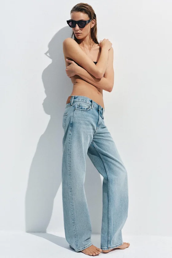 ДЖИНСЫ ПРЯМОГО КРОЯ С НИЗКОЙ ПОСАДКОЙ — коллекция Zara «ZW»