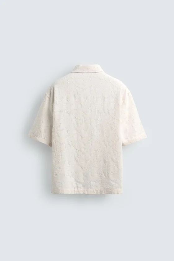 РУБАШКА ИЗ ФАКТУРНОЙ ТКАНИ JACQUARD