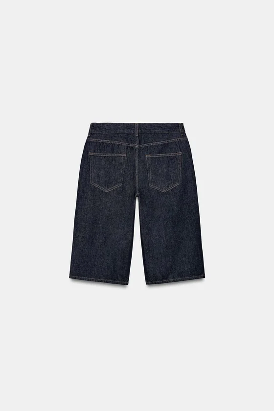 ДЖИНСОВЫЕ ШОРТЫ БЕРМУДЫ СО СРЕДНЕЙ ПОСАДКОЙ — коллекция Zara «ZW»