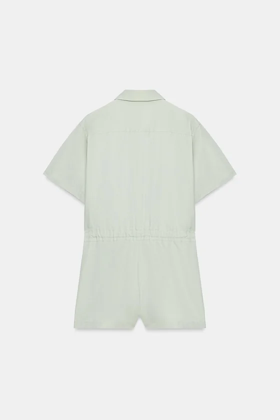 КОМБИНЕЗОН-РУБАШКА С ПОЯСОМ — коллекция Zara «ZW»