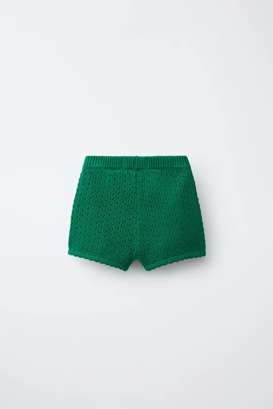 ТРИКОТАЖНЫЕ ШОРТЫ CASA LAWA X ZARA KIDS С ЛИМОНОМ