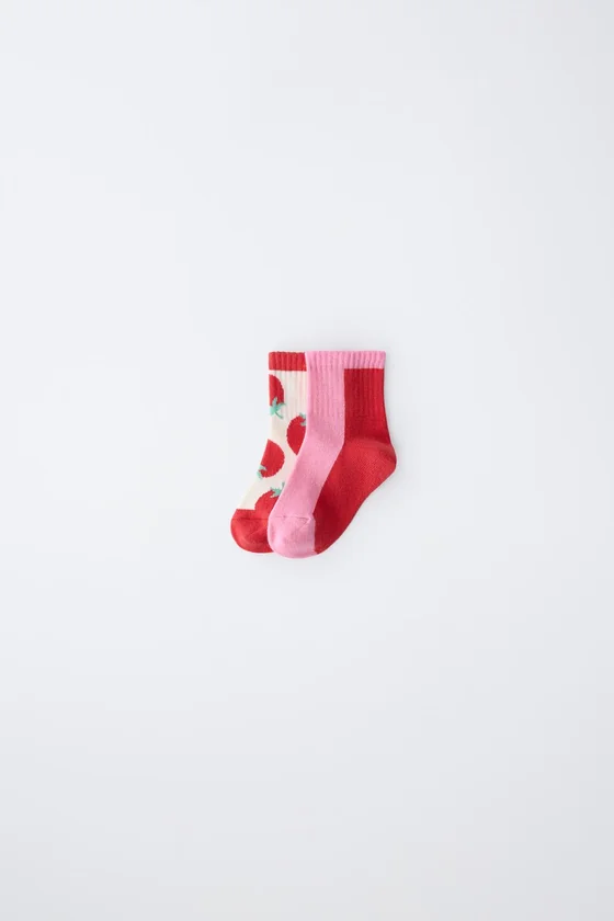 НАБОР ИЗ ДВУХ КОРОТКИХ НОСКОВ CASA LAWA X ZARA KIDS