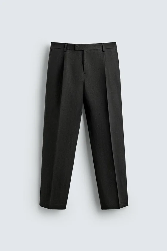 КОСТЮМНЫЕ БРЮКИ ИЗ 100% ЛЬНА Zara «Aaron Levine»