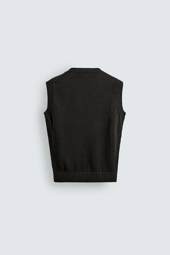 ВЯЗАНЫЙ ЖИЛЕТ ИЗ 100% ЛЬНА Zara «Aaron Levine»
