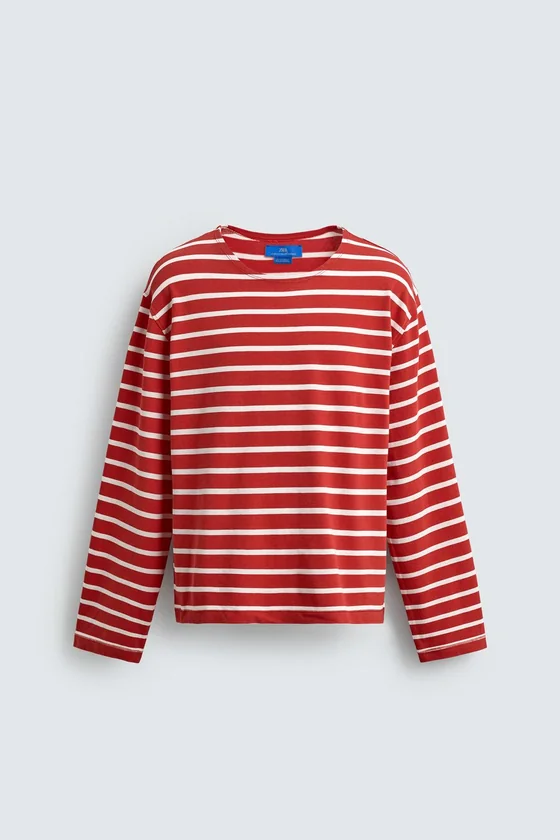 ФУТБОЛКА ЖАККАРД В ПОЛОСКУ Zara «Aaron Levine»
