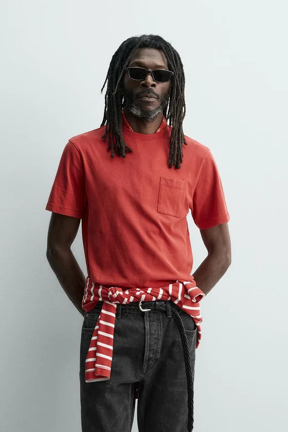 ФУТБОЛКА С КАРМАНОМ Zara «Aaron Levine»
