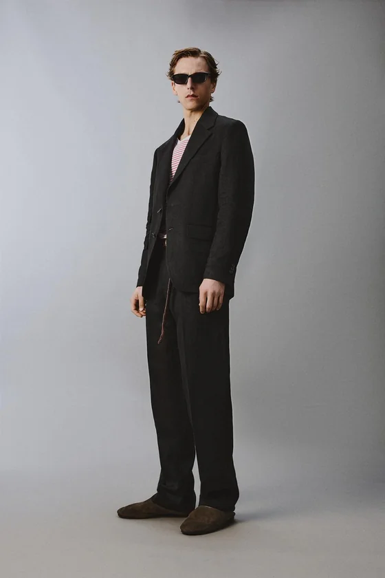 КОСТЮМНЫЙ ПИДЖАК ИЗ 100% ЛЬНЯНОГО ТВИЛА Zara «Aaron Levine»