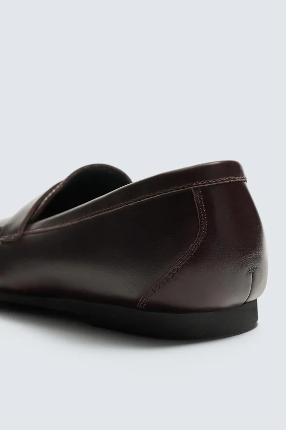 ЛОФЕРЫ ИЗ КОЖИ С ПЛАНКОЙ И ПОДОШВОЙ Vibram® Zara «Aaron Levine»