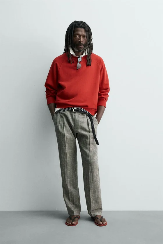 ТОЛСТОВКА С ЭФФЕКТОМ ПОТЕРТОСТИ Zara «Aaron Levine»