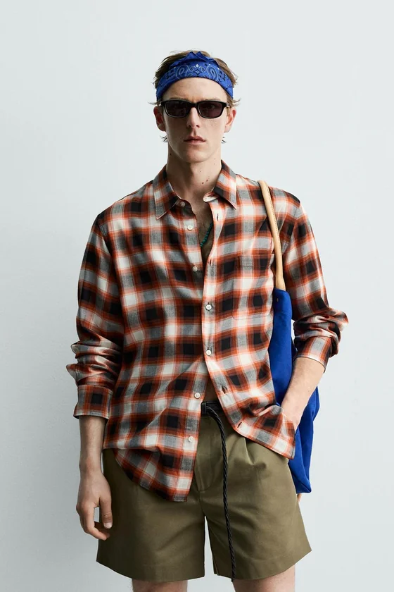 РУБАШКА В КЛЕТКУ Zara «Aaron Levine»