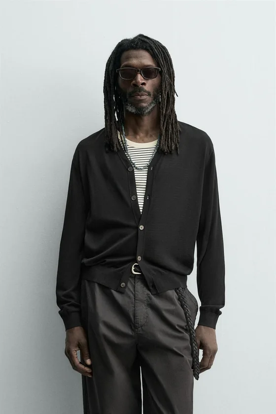 КАРДИГАН ИЗ 100% ШЕЛКА Zara «Aaron Levine»