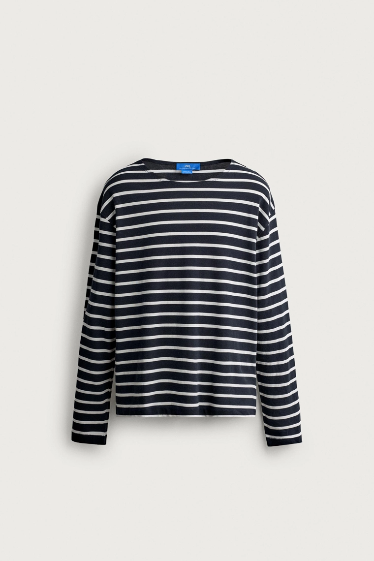 ФУТБОЛКА ЖАККАРД В ПОЛОСКУ Zara «Aaron Levine»
