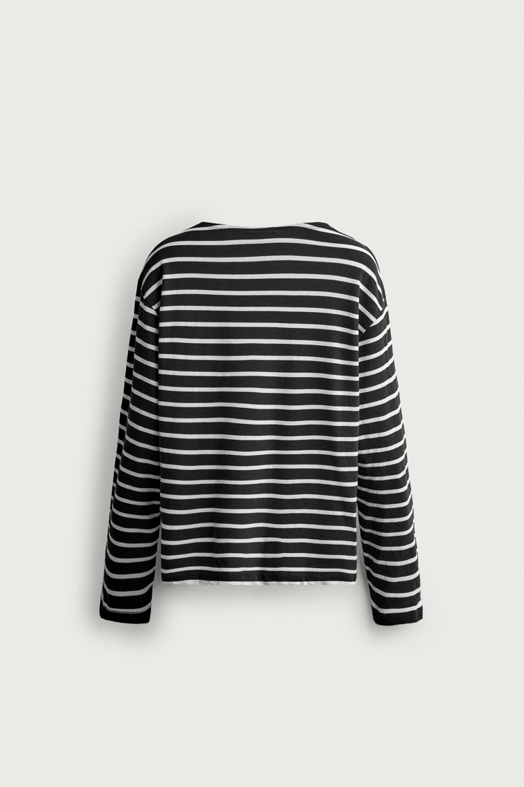 ФУТБОЛКА ЖАККАРД В ПОЛОСКУ Zara «Aaron Levine»