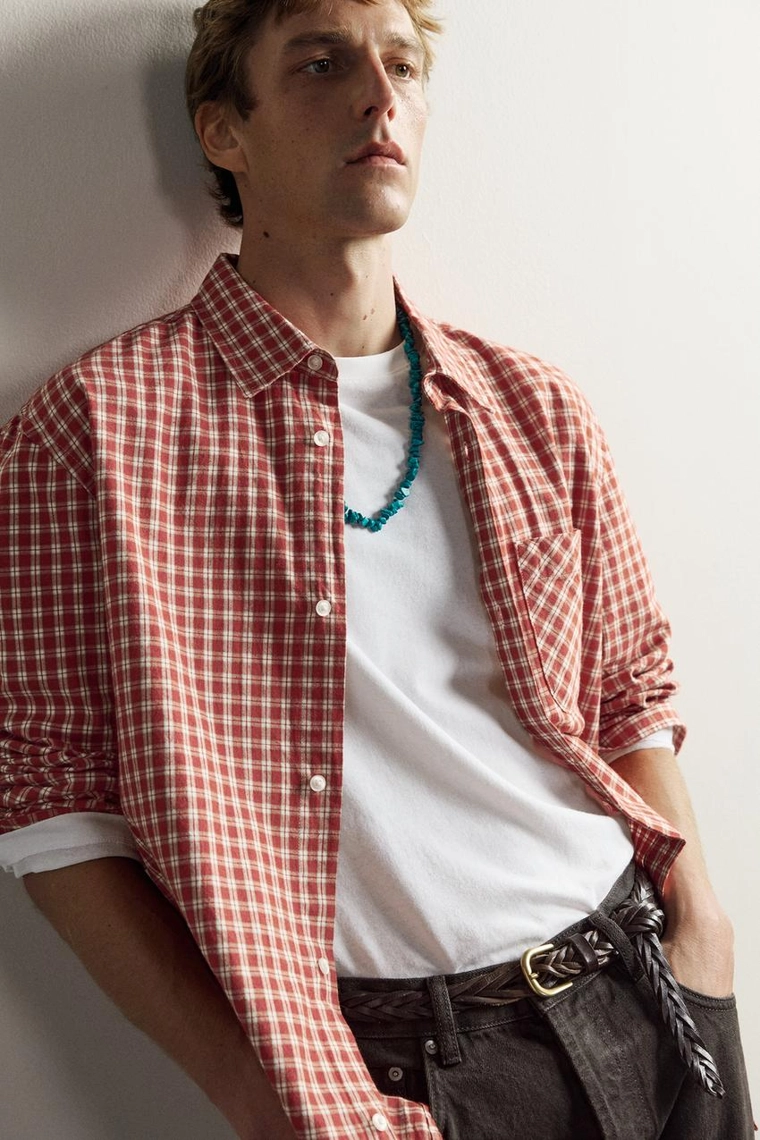 ПЛЕТЕНЫЙ КОЖАНЫЙ РЕМЕНЬ Zara «Aaron Levine»