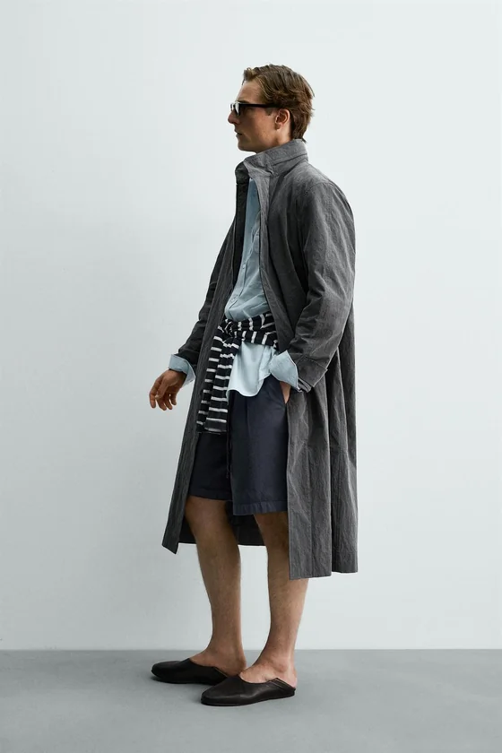 ЛЕГКИЙ ТРЕНЧ С ЭФФЕКТОМ ПОТЕРТОСТИ Zara «Aaron Levine»