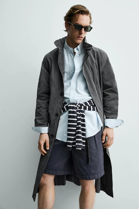 ЛЕГКИЙ ТРЕНЧ С ЭФФЕКТОМ ПОТЕРТОСТИ Zara «Aaron Levine»